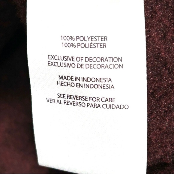 Eddie Bauer Radiator Fleece 1/4 Zip LS Sweater Maroon Color WINE TASTING NEW - Picture 10 of 11